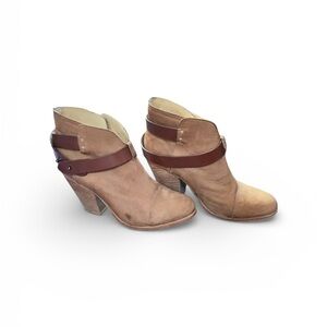 Rag & Bone Harrow Tan and Brown Ankle Booties EU 38/ US 7.5